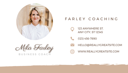 Business Coach Business Card Template