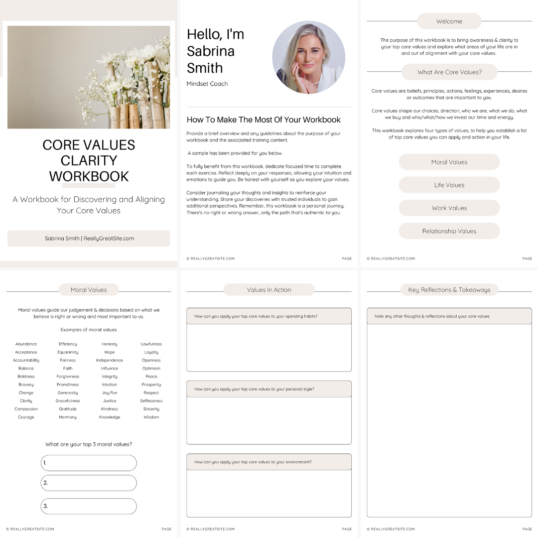 Core Values Clarity Workbook