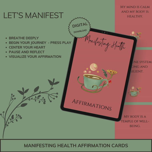 Manifesting Health Affirmation Cards